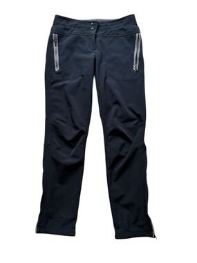 MEC Women's Black Slim Fit Fleece Lined Softshell Hiking Pants Size 4